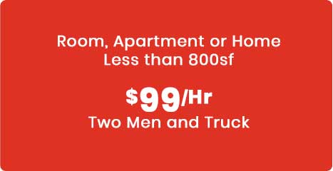 Less than 800sf $99 per hour
